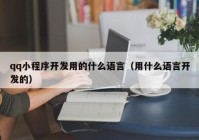 qq小程序开发用的什么语言（用什么语言开发的）