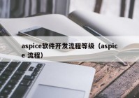aspice软件开发流程等级（aspice 流程）