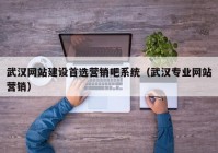 武汉网站建设首选营销吧系统（武汉专业网站营销）