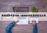 郑州软件开发学校（郑州软件开发学校怎么样）